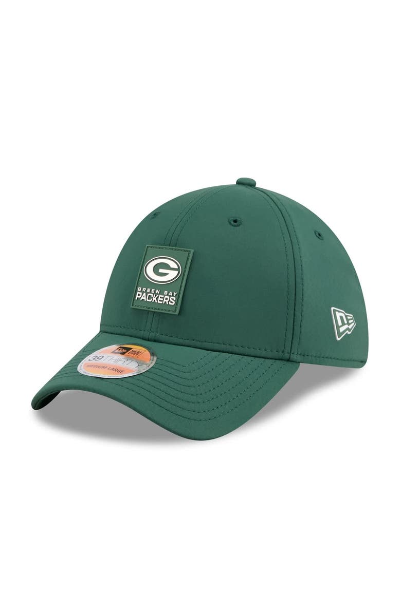 New Era Men's New Era Green Green Bay Packers 2025 Sideline 39THIRTY Flex Hat, Main, color, Green
