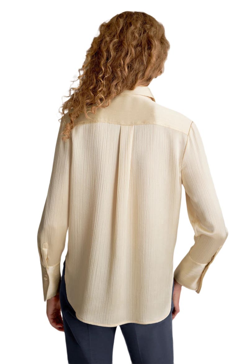 Tatum Plisse Shirt, Alternate, color, Ivory