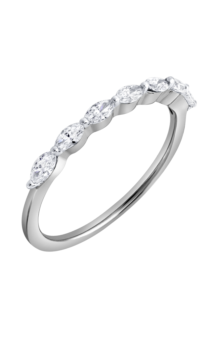 Serelyn 14K Gold 0.35 Ct Marquise Lab Grown Diamond Band Ring, Alternate, color, 14K White Gold