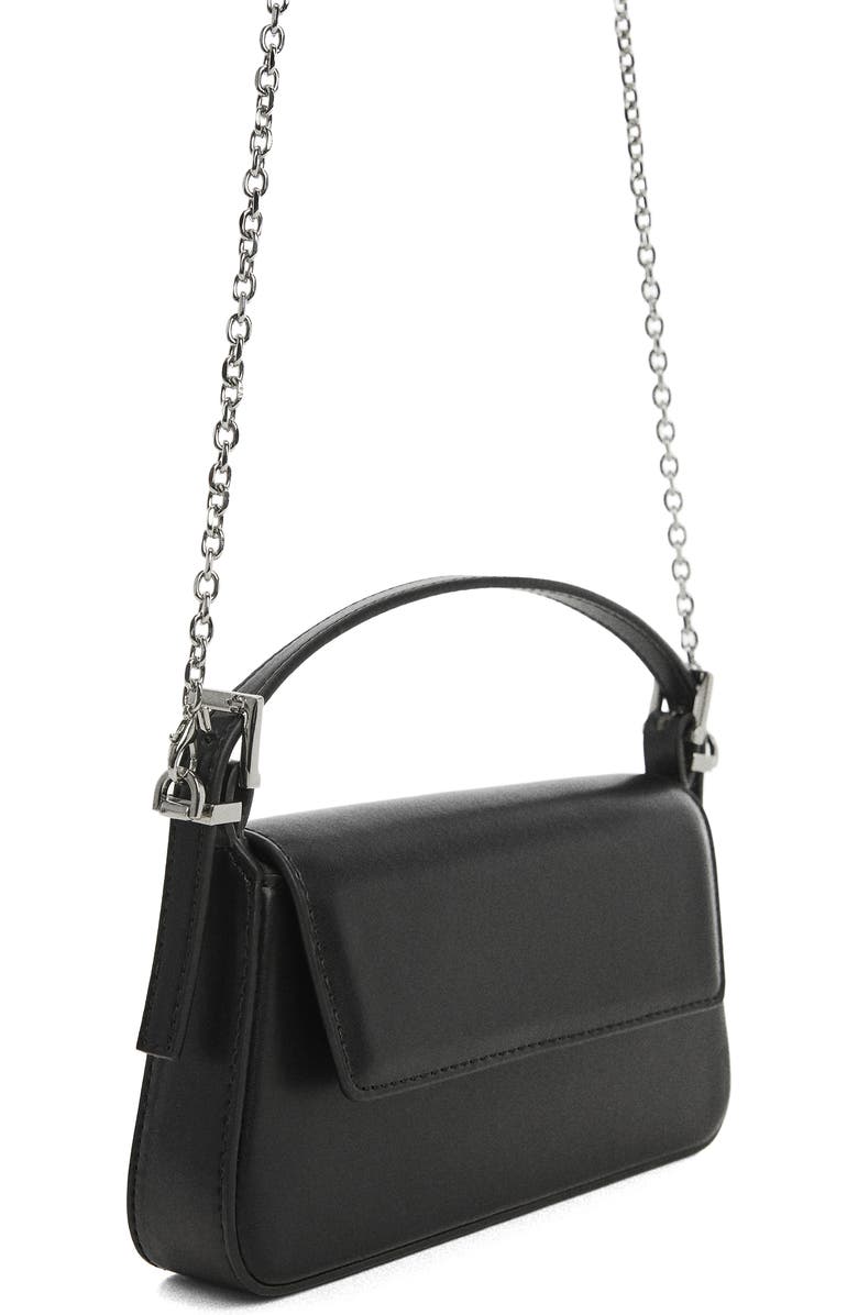 MANGO Faux Leather Top Handle Bag, Alternate, color,