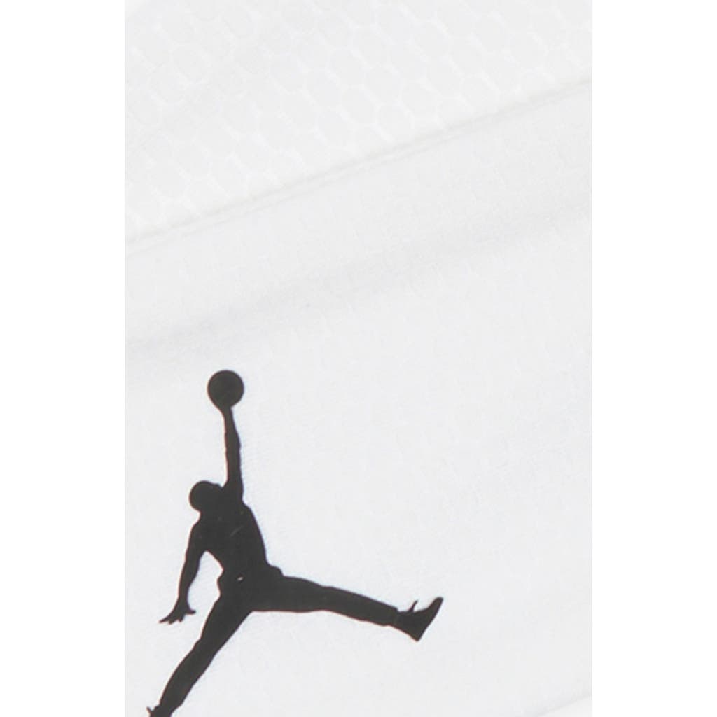 Shop Jordan Dri-fit Performance Sport Tie Headband In White/black