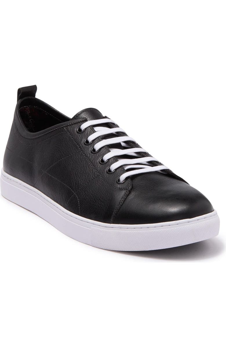Robert Graham Blackburn Leather Sneaker - Wide Width, Main, color,