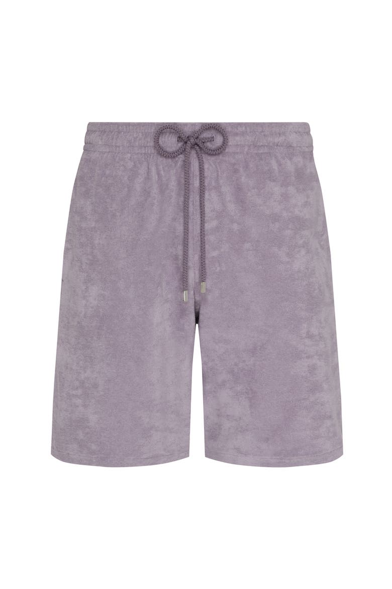 Men Terry Bermuda Shorts Solid, Main, color, Hurricane