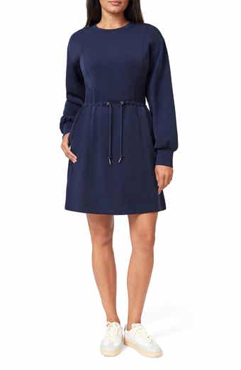 Scotch & Soda Long Sleeve Drawstring Waist Minidress