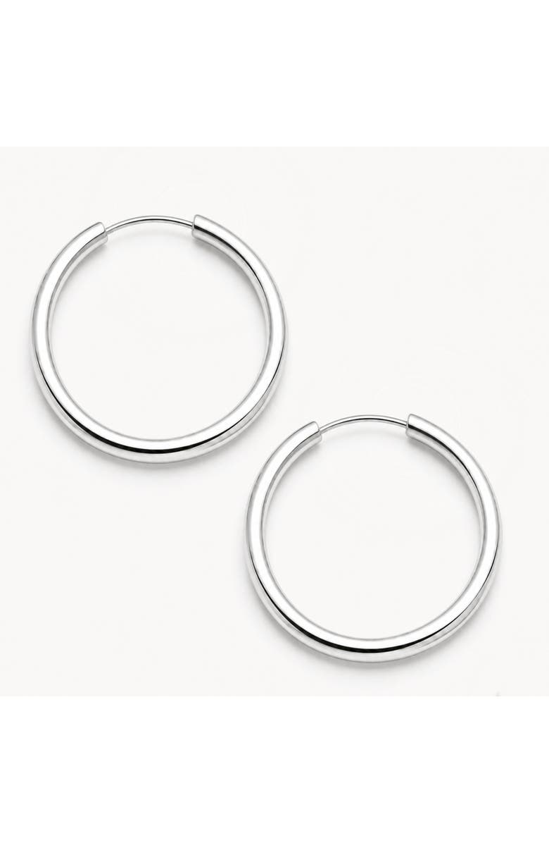 Donatello Gian Sterling Silver Endless Style Hoops, Main, color, Silver