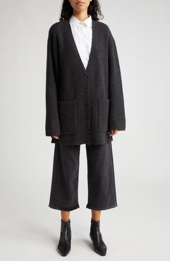 SS25【TOTEME】High-Waisted Flared Pants Black Organic Cotton High-rise pleated crêpe flared pants in black - Toteme