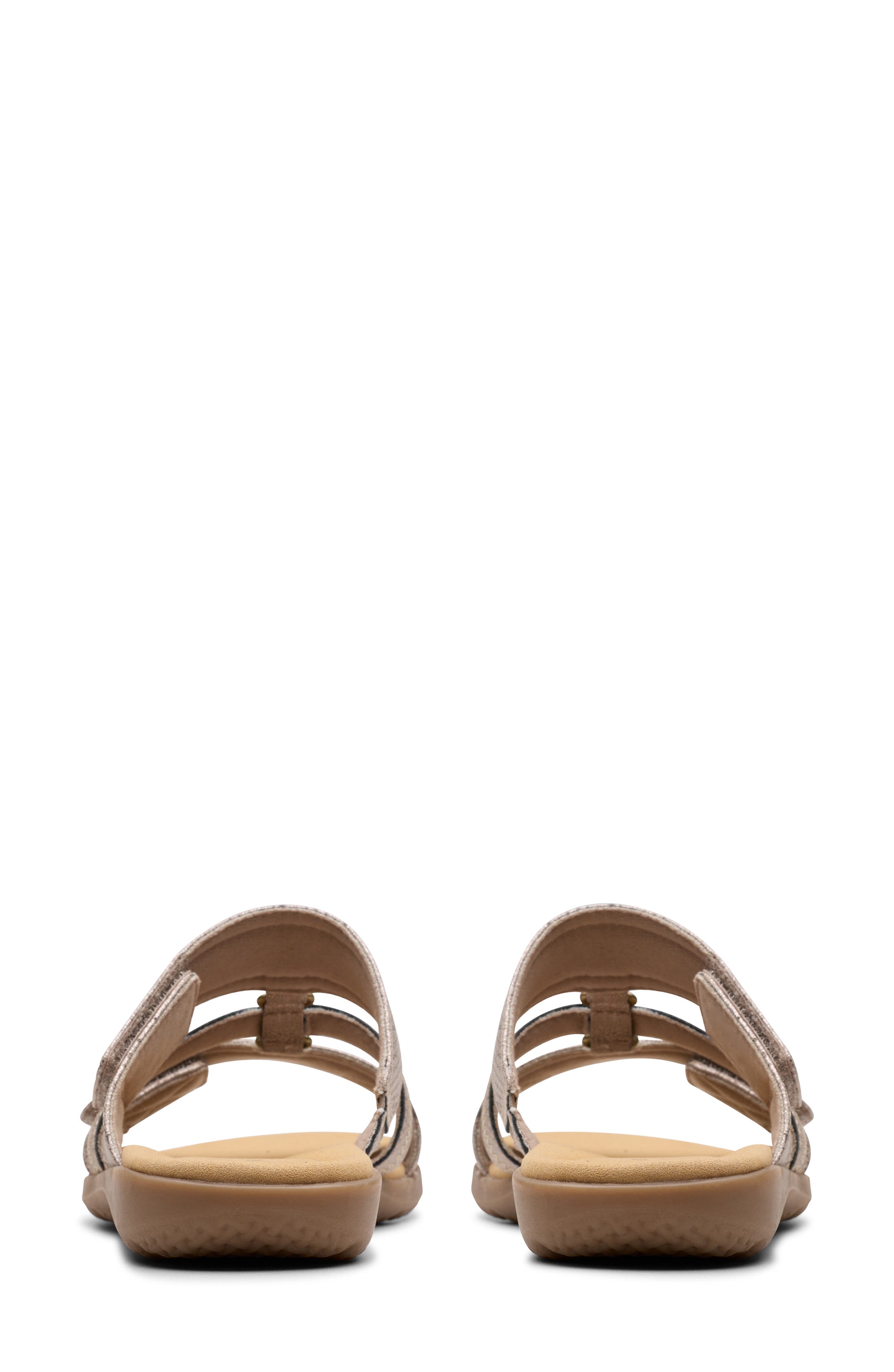 Elizabella Ave Slide Sandal, Alternate, color, TAUPE METALLIC