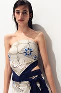 H&M Scarf-look Lyocell Bandeau Top