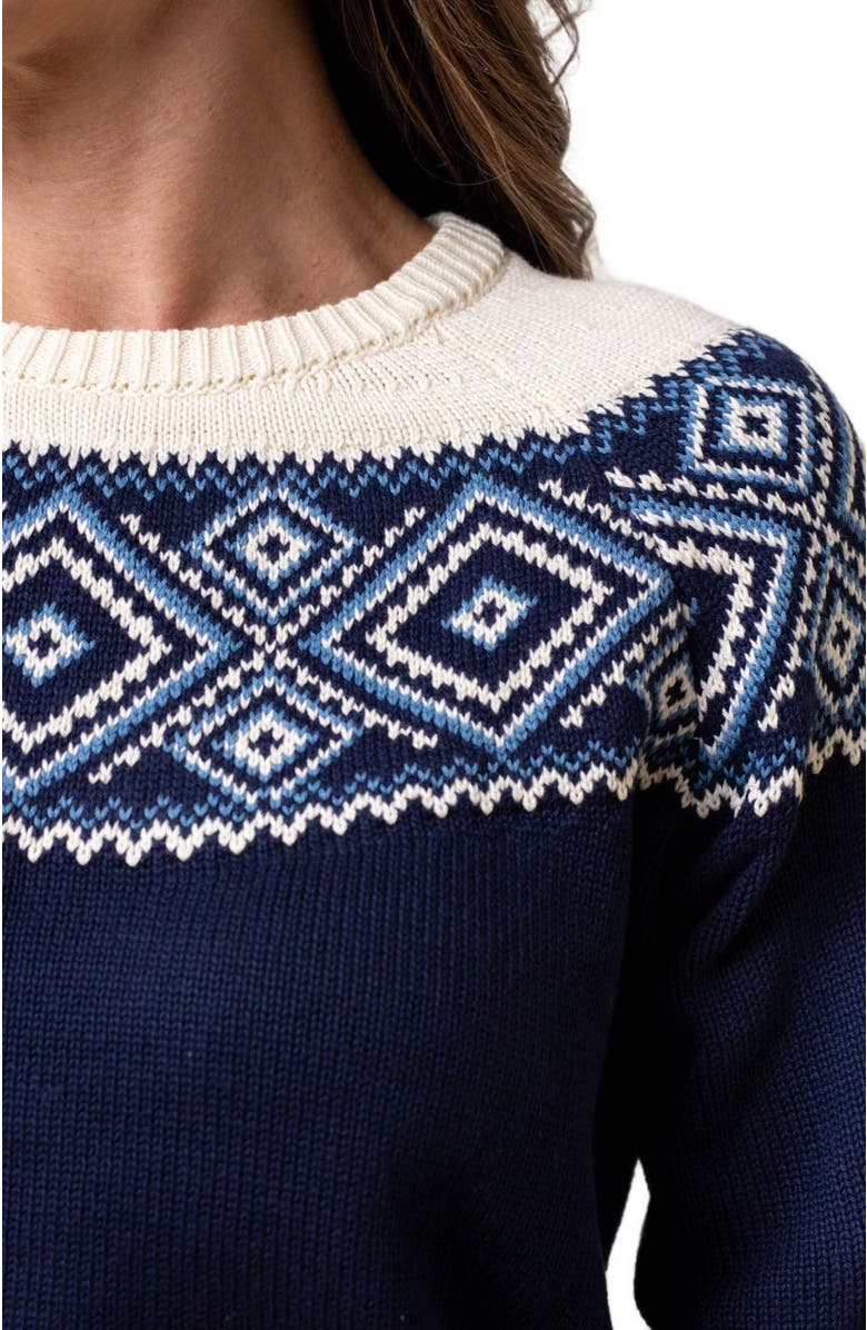 Hope & Henry Women's Fair Isle Raglan Sweater, Alternate, color, Ski Lodge Intarsia