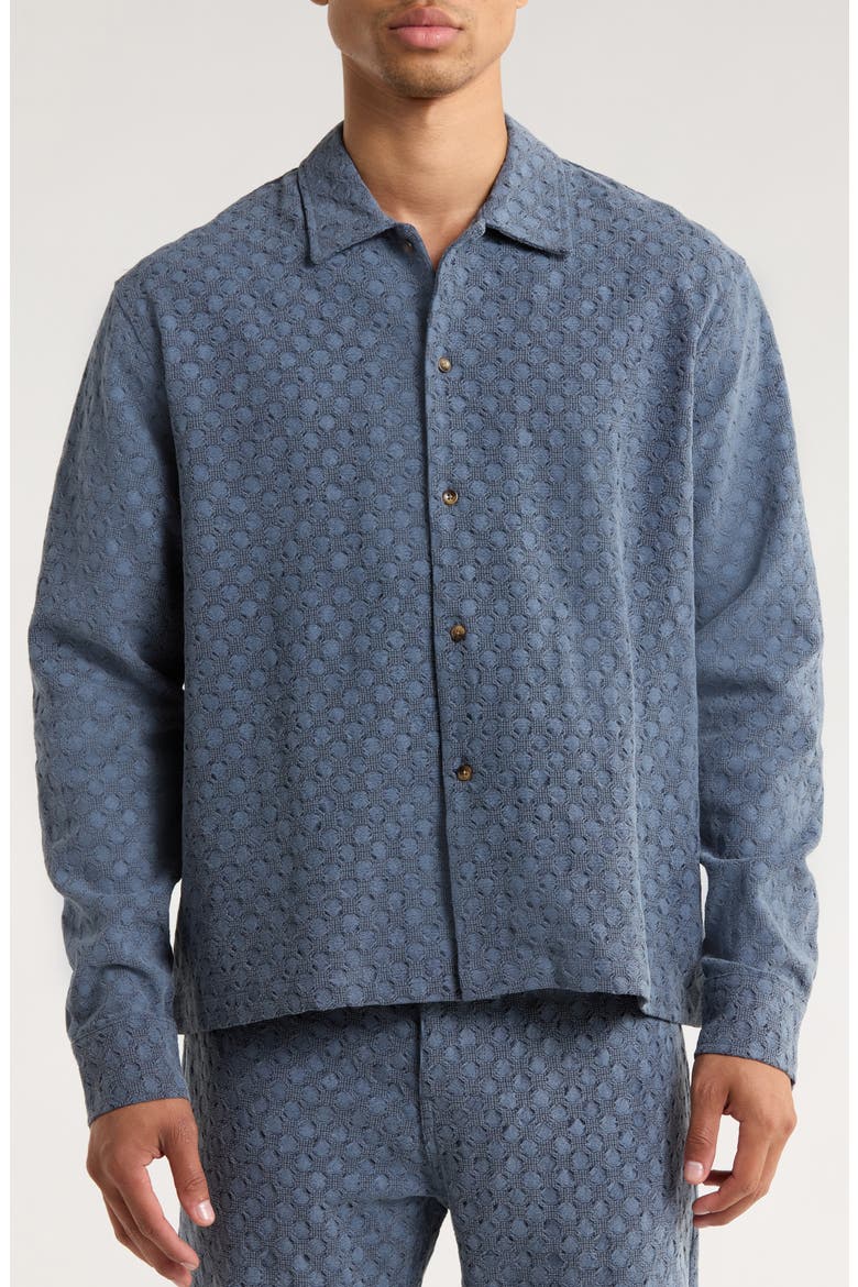 Nate Woven Shirt Jacket, Alternate, color, NAVY