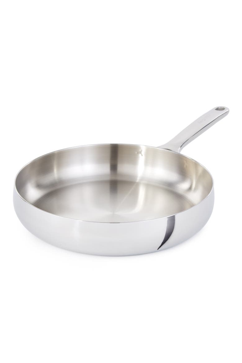 Belly Tri-Ply Stainless Steel Skillet, Main, color, STELLAR