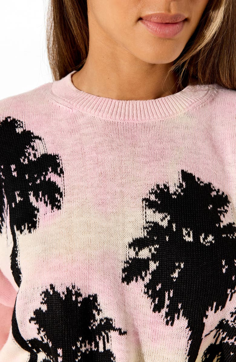 Spiritual Gangster Summer Soul Venice Cotton & Linen Sweater, Alternate, color, Pink Tie Dye