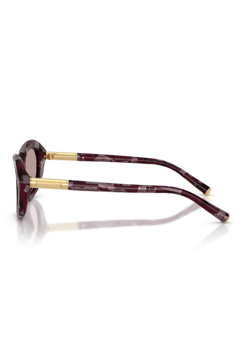 54mm Oval Sunglasses, Alternate, color, PEARL HAVANA PURPLE / BROWN