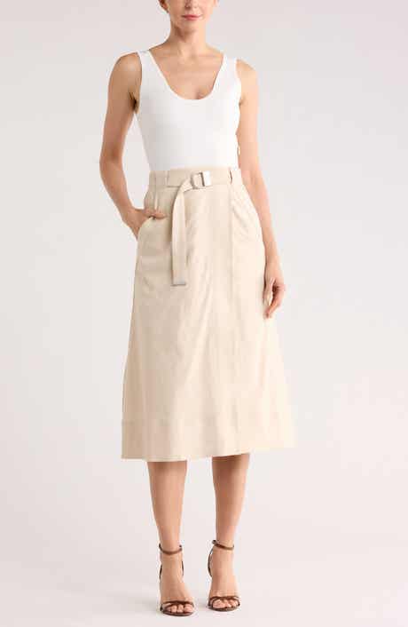 Simkhai Camden Sleeveless Linen Blend Midi Dress