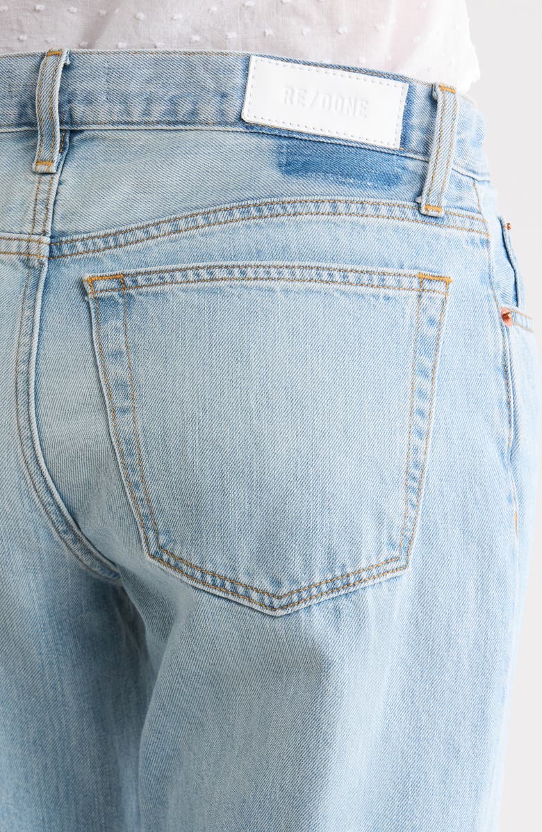 Re/Done Loosie High Waist Wide Leg Jeans, Alternate, color, Silver Springs