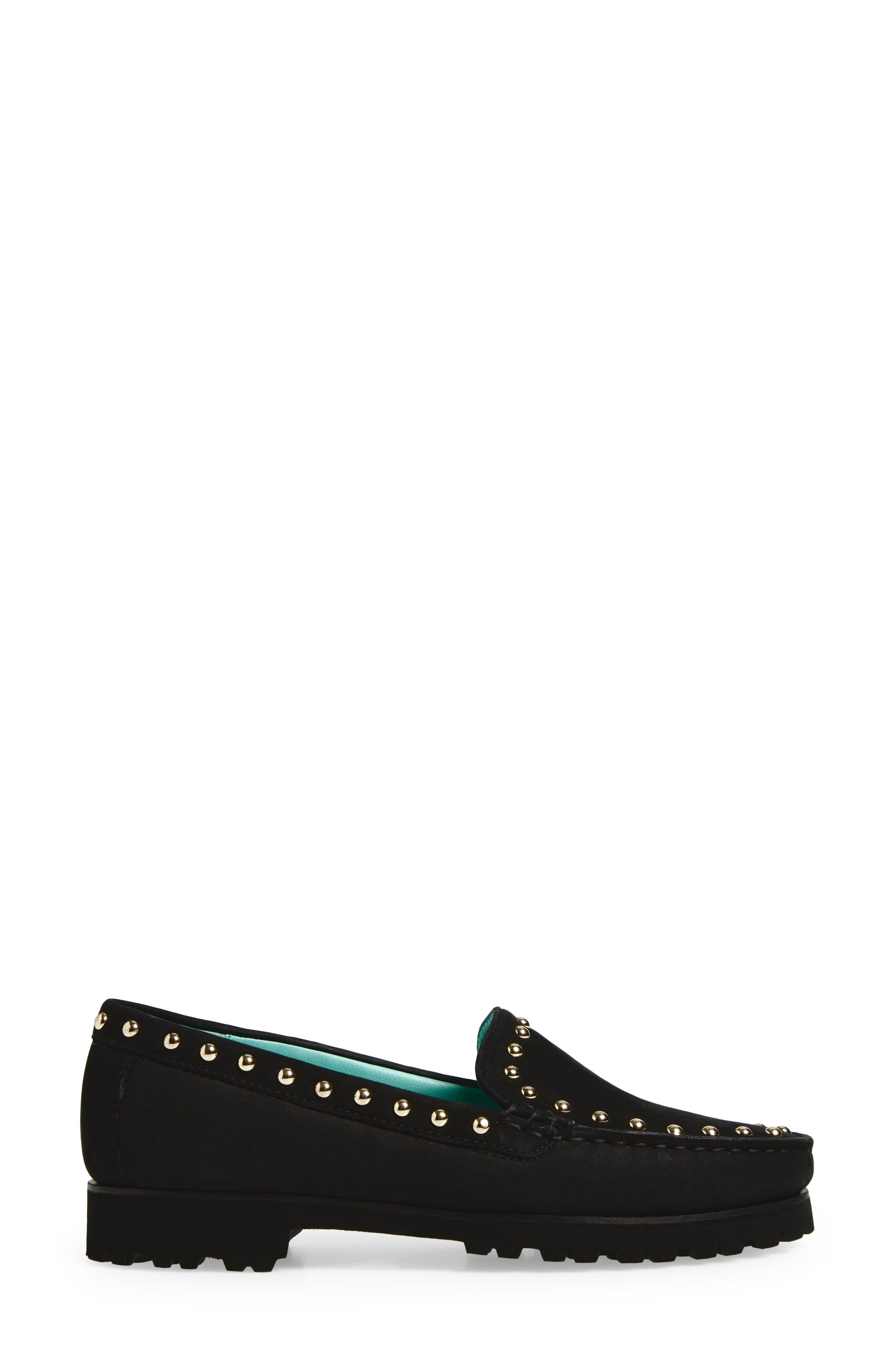 Robert Zur Diane Stud Loafer, Alternate, color, Black