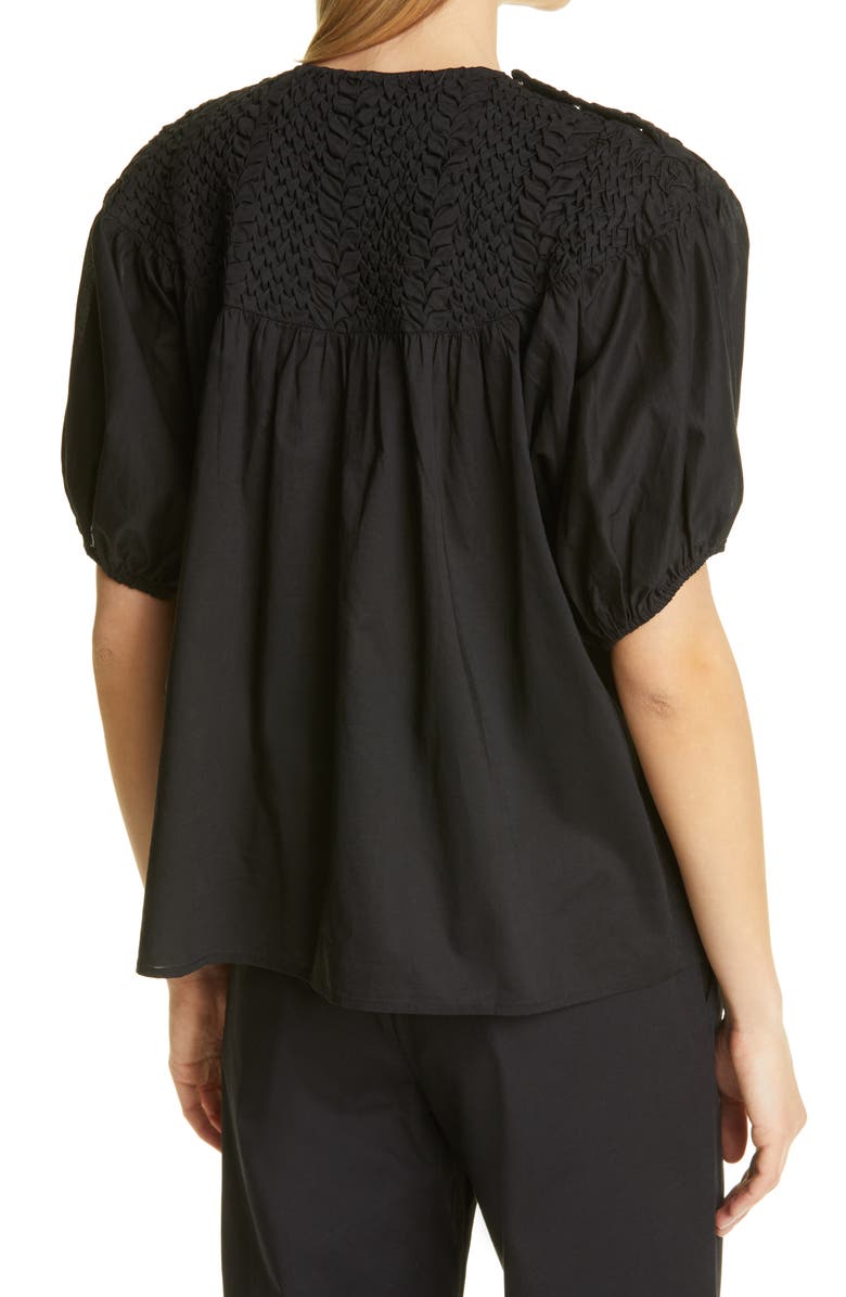 Merlette Paz Smocked Blouse, Alternate, color, 
