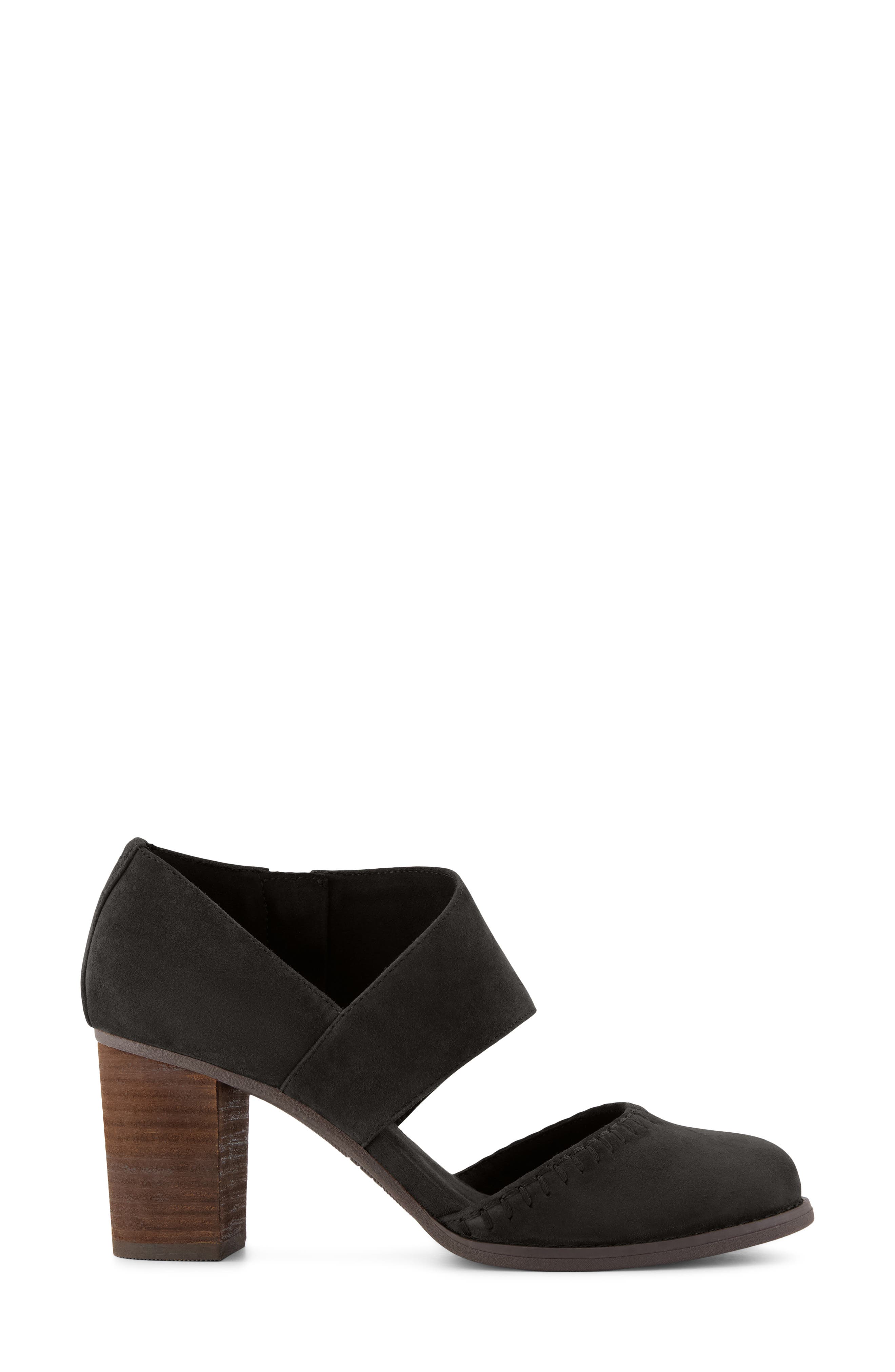 Suede Pump, Alternate, color, DARK BROWN