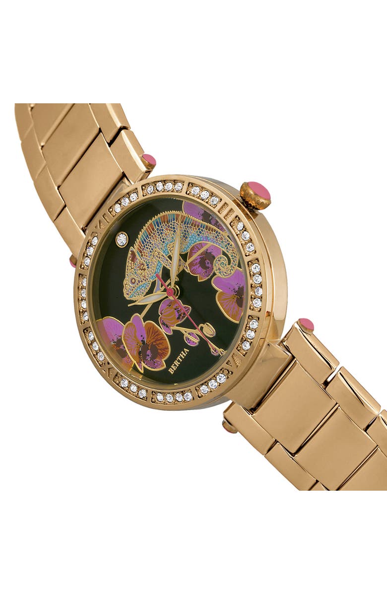 BERTHA Camilla Mother-Of-Pearl Bracelet Watch, Alternate, color, Gold