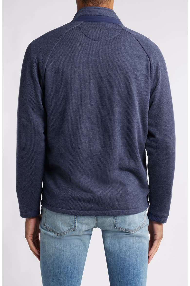 Weller Lightweight Mixed Media Fleece Jacket, Alternate, color, NAVY