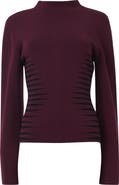 Leem Jacquard Knit Fitted Top