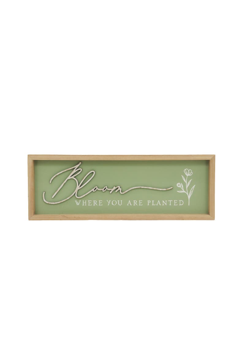 Bloom Framed Wall Decor, Main, color, Green