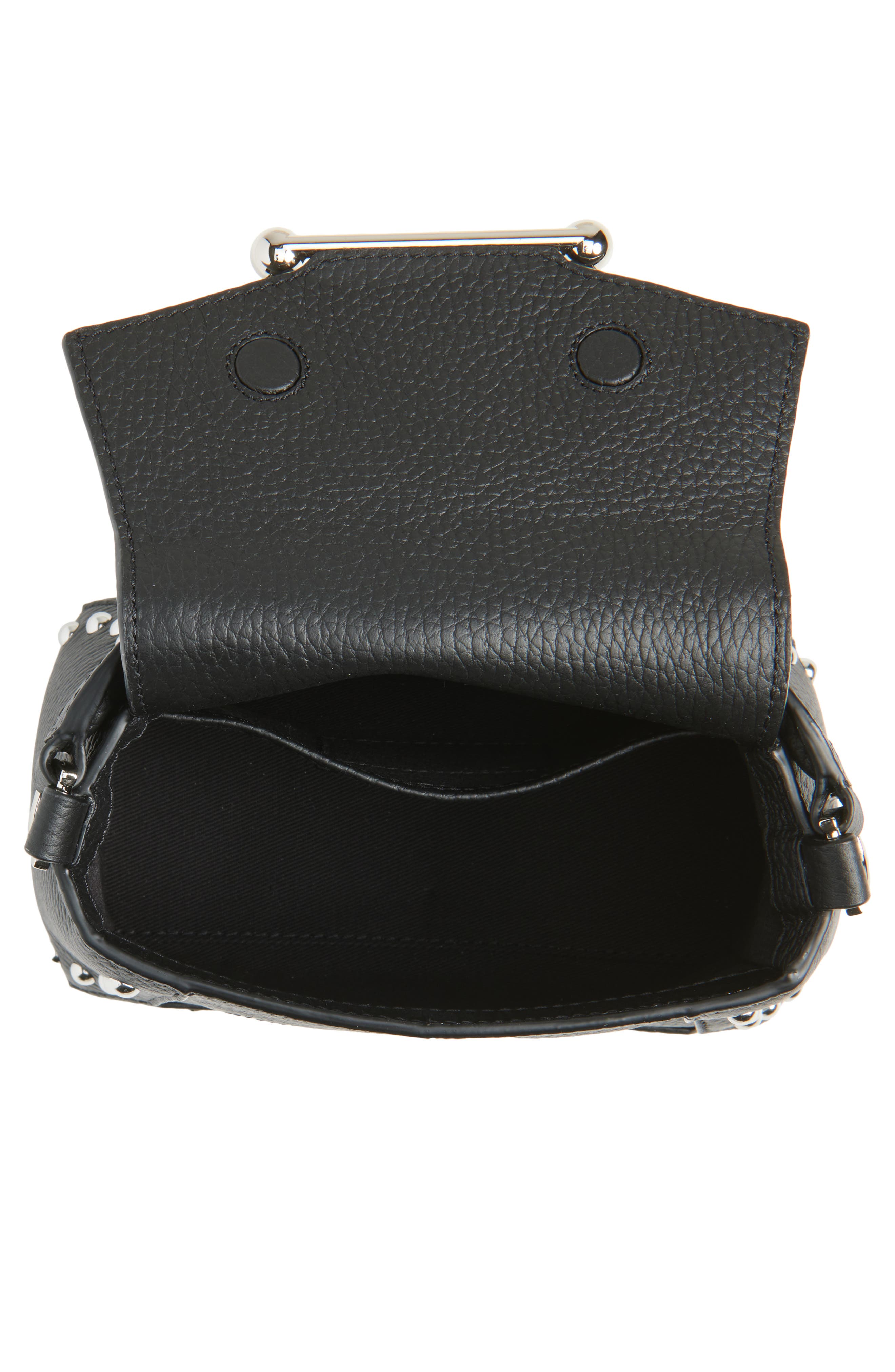 Strathberry Nano Mosaic Studded Leather Top Handle Bag, Alternate, color, 