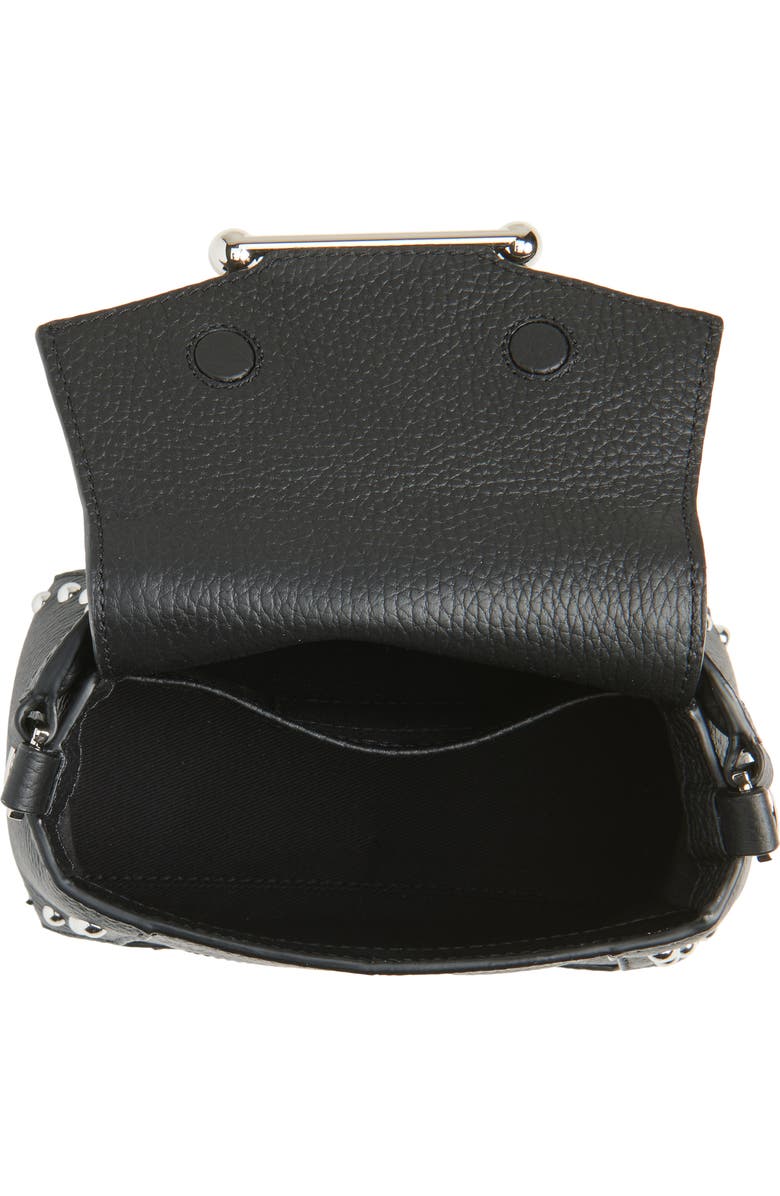 Strathberry Nano Mosaic Studded Leather Top Handle Bag, Alternate, color,