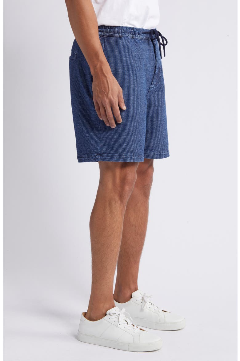 Clint Elastic Waist Stripe Stretch Cotton Shorts, Alternate, color, DARK STRIPE ATHLETIC