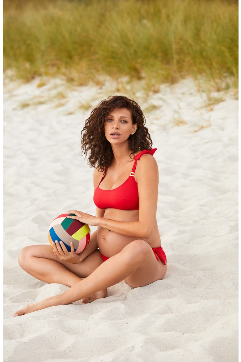 Maternity bikini Porto Vecchio, Alternate, color, RED