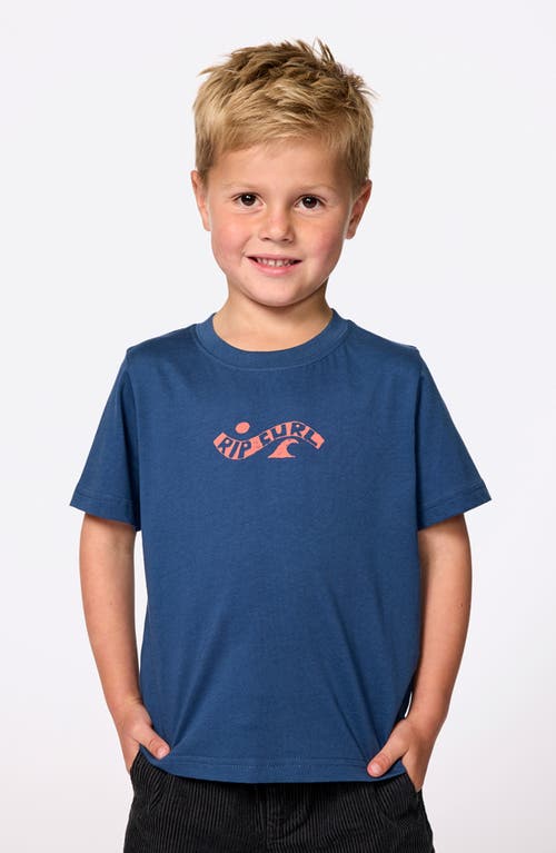 Rip Curl Kids' Artist Of The Search Ty Williams Cotton Graphic T-shirt In Blue