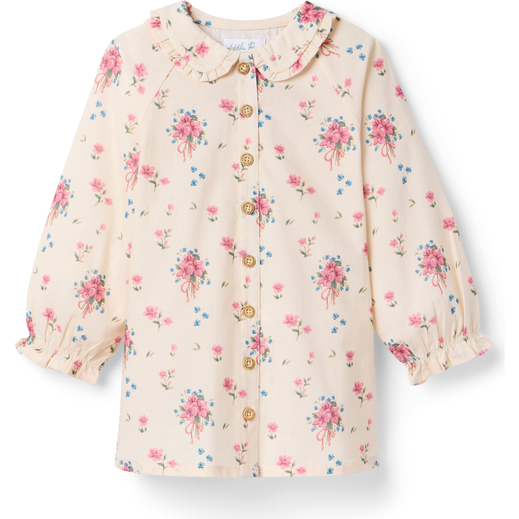 Little Paper Kids Goldie Gingham Dress In Neutral