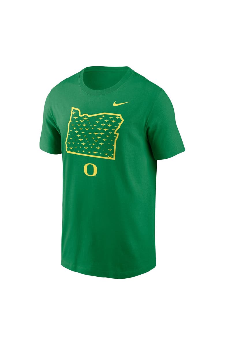 Nike Men's Nike Green Oregon Ducks Campus State Shape T-Shirt, Alternate, color, Green