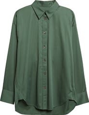 GIA STUDIOS Doona Oversize Stretch Cotton Button-Up Shirt