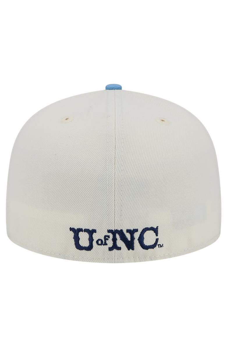New Era Men's New Era North Carolina Tar Heels Chrome White Vintage 59FIFTY Fitted Hat, Alternate, color, 