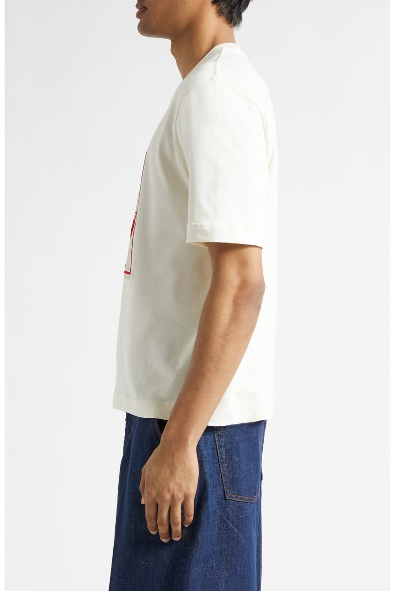 Boxy Cotton Graphic T-Shirt, Alternate, color, BLANC CREME