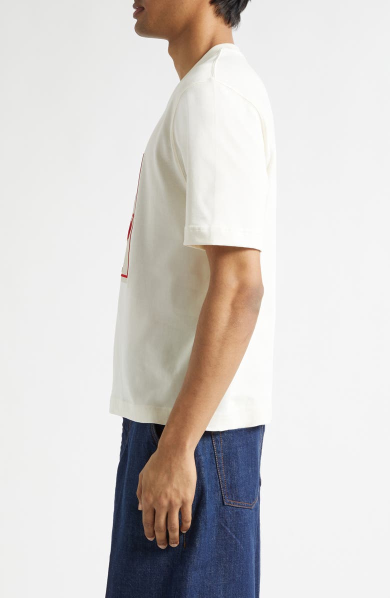 AMI PARIS Boxy Cotton Graphic T-Shirt, Alternate, color, Blanc Creme
