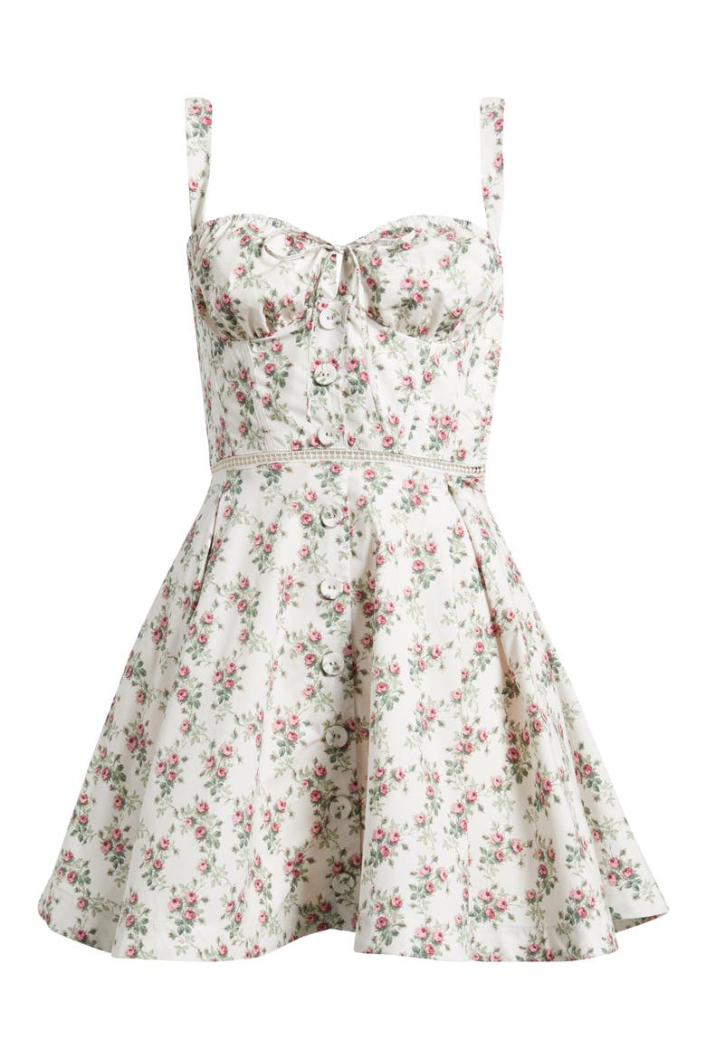 Calia Cocktail Dress, Alternate, color, TRAILING ROSES CREAM