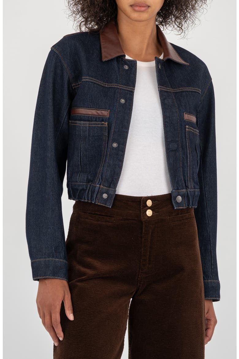 Denim Jacket, Main, color, DARK WASH