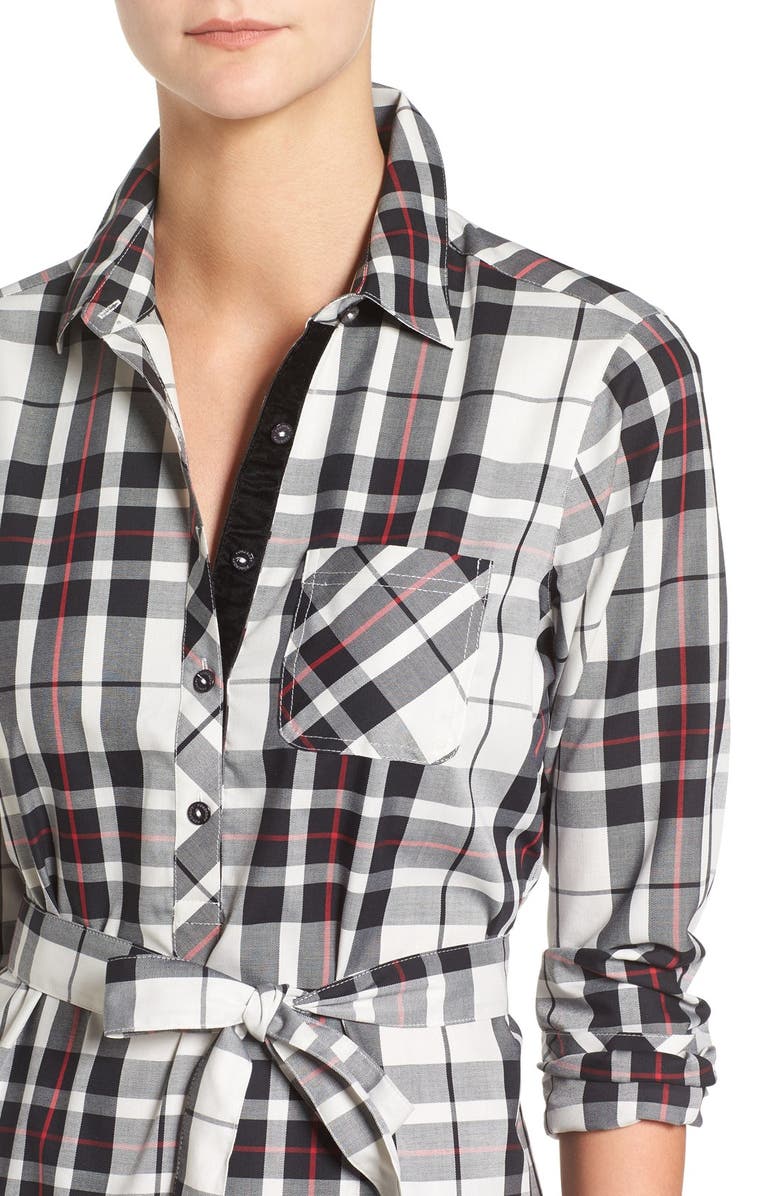 Foxcroft Tartan Wrinkle Free Tunic, Alternate, color, 