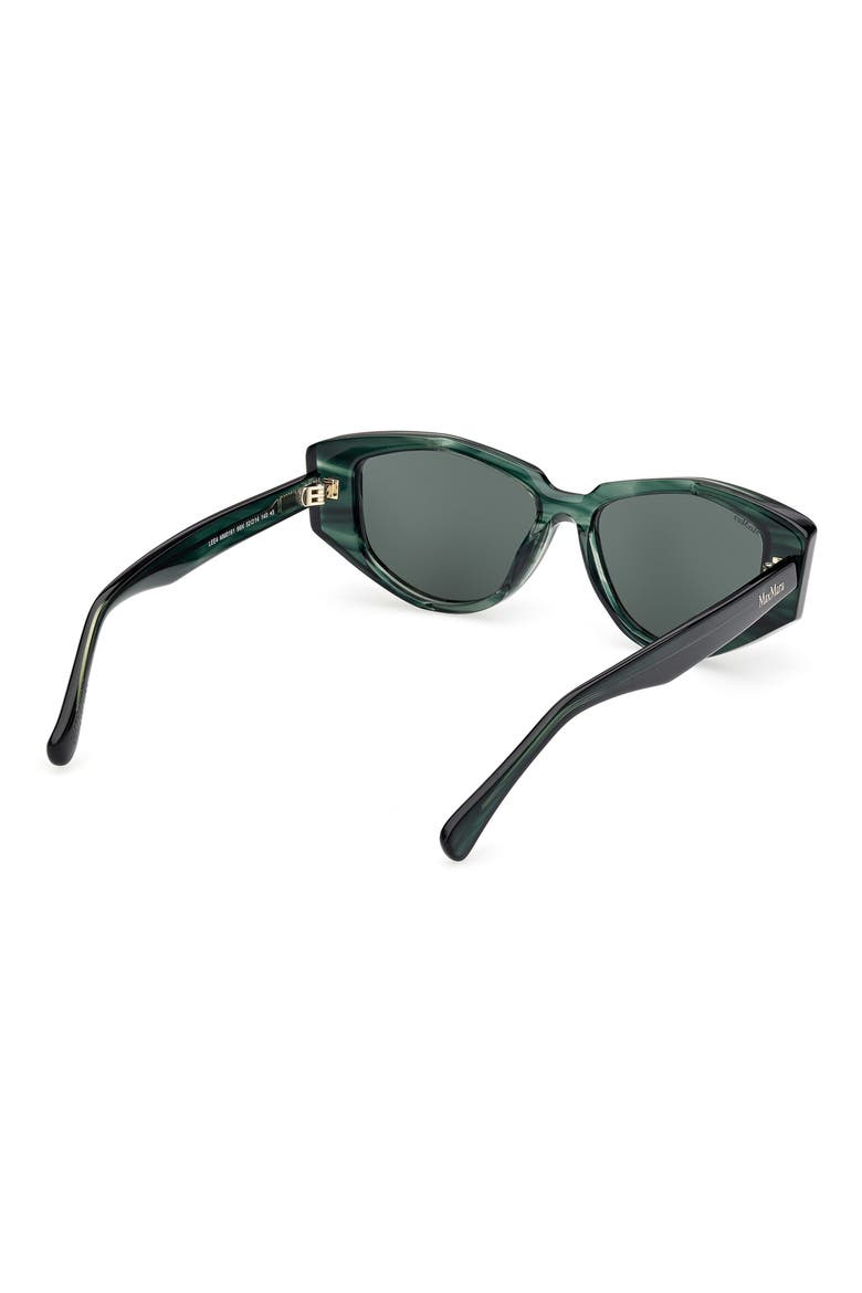 Lee 52mm Round Sunglasses, Alternate, color, STRIPED EMERALD/ GOLD/ EMERALD