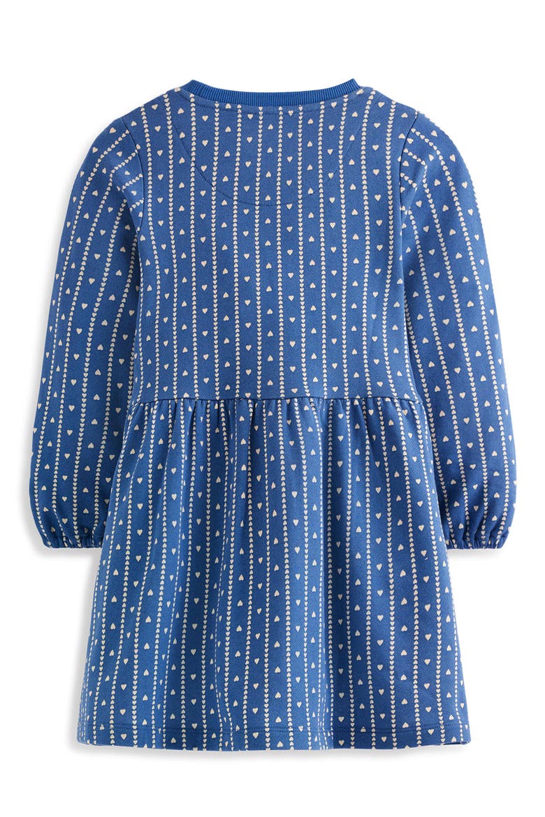 Kids' Loopback Sweatshirt Dress, Alternate, color, LINEAR HEART