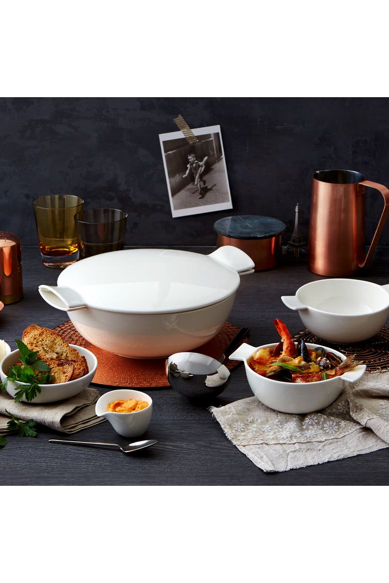 Soup Passion Tureen, Alternate, color, White