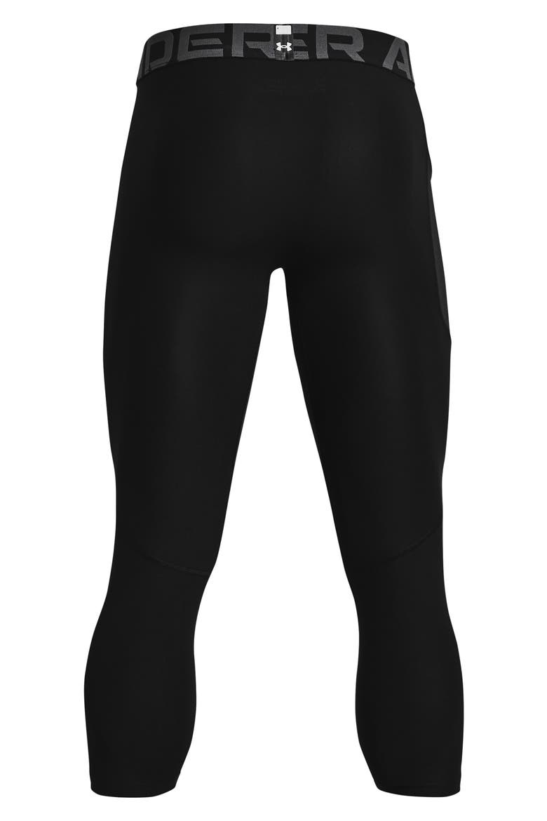 HeatGear® 3/4 Leggings, Alternate, color, 001 BLACK