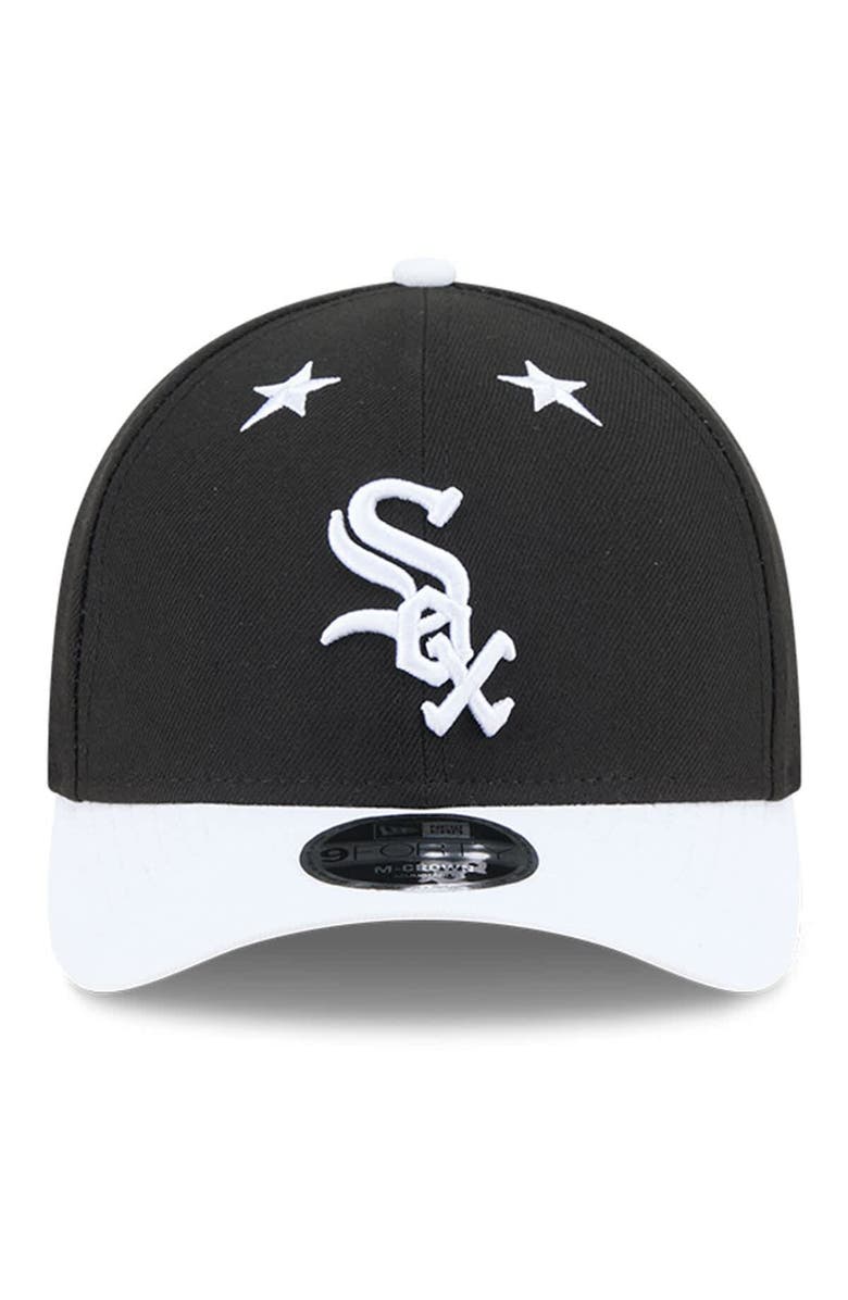 New Era Men's New Era Black/White Chicago White Sox 2025 MLB All-Star Game 9FORTY M-Crown Adjustable Hat, Alternate, color, Black