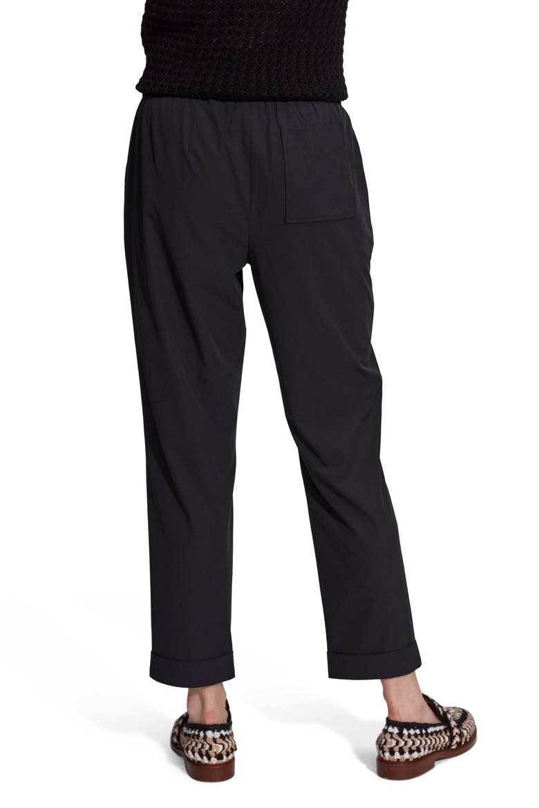Everyly Cuff Tapered Pants, Alternate, color, BLACK