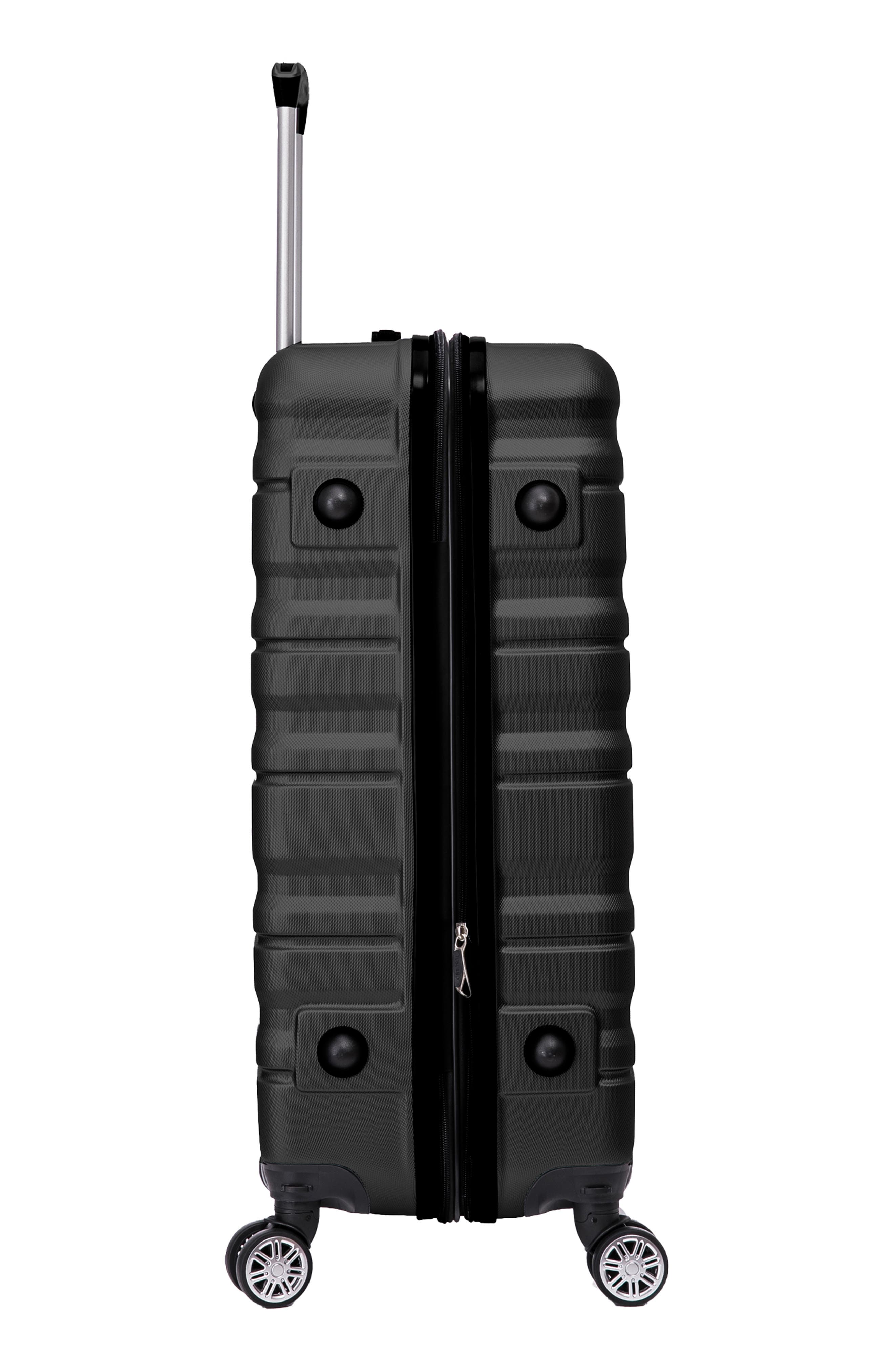 TUCCI Girovita Hardshell 3-Piece Spinner Luggage Set, Alternate, color, Black
