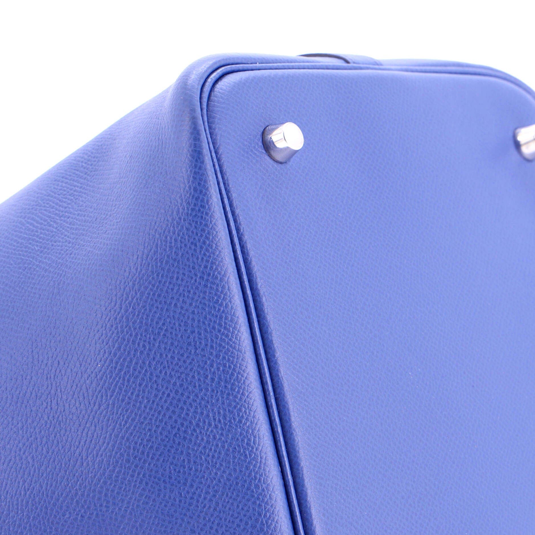 Picotin Lock Bag Tressage Epsom MM, Alternate, color, Blue