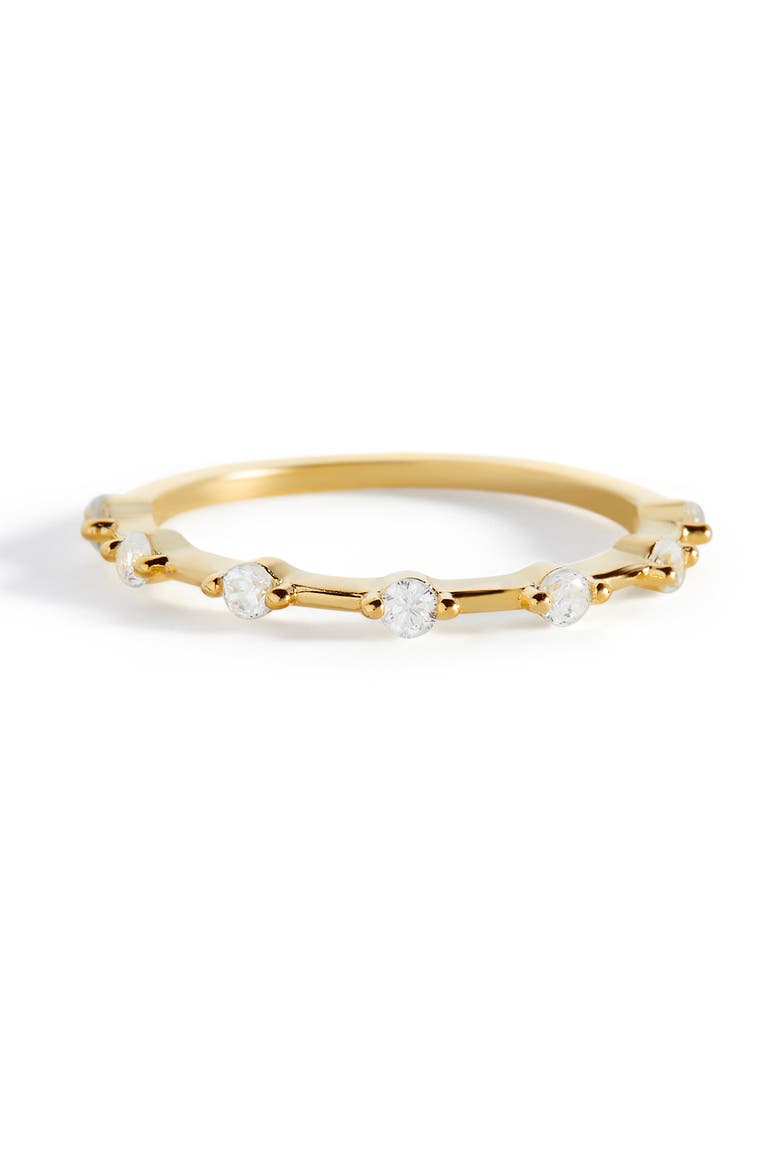 Ultra Thin Floating Eternity Band, Alternate, color, Gold Over Stering Silver