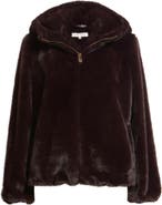 Via Spiga Faux Fur Hooded Jacket